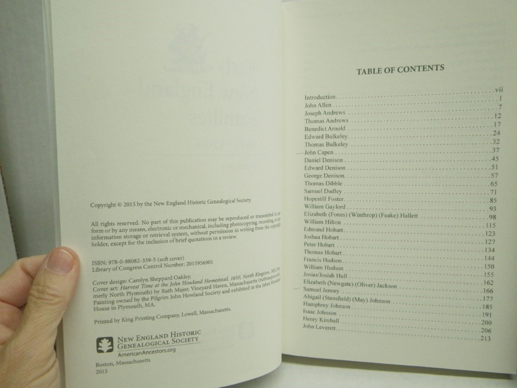 Image 2 of Early New England Families, 1641-1700, Volumes 1 and 2