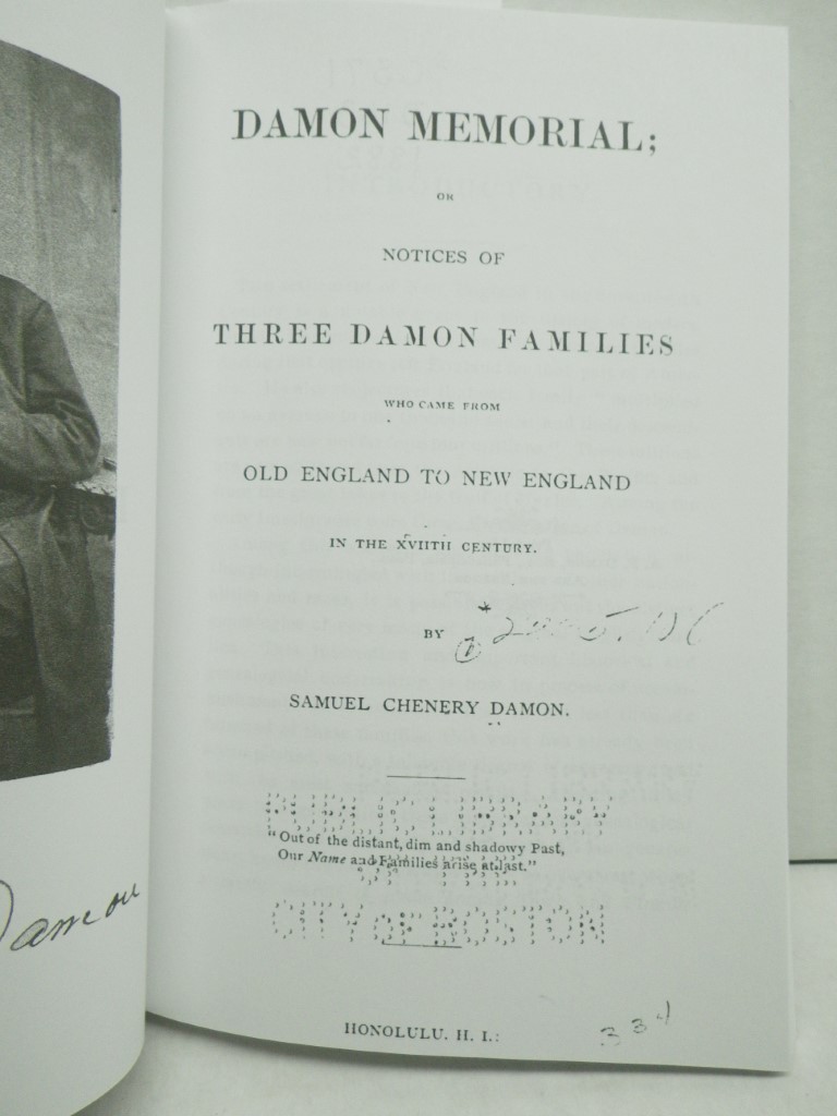 Image 2 of Damon Memorial (Classic Reprint): Or Notices of Three Damon Families Who Came Fr