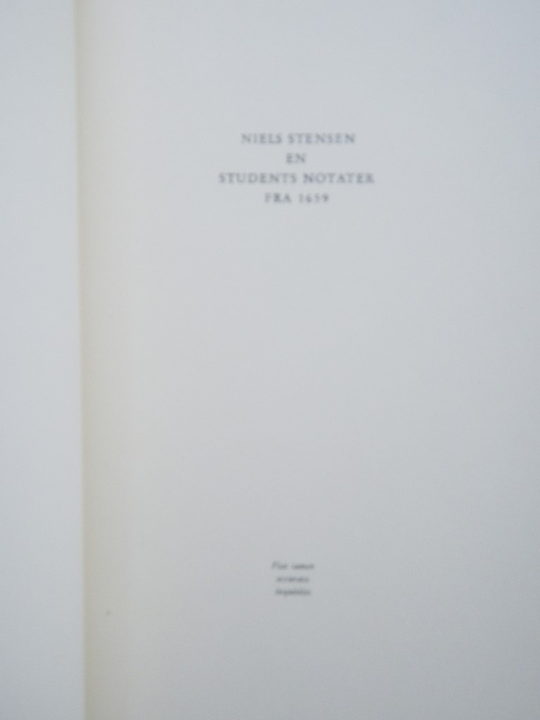 Image 2 of Niels Stensen: En students notater fra 1659, special edition