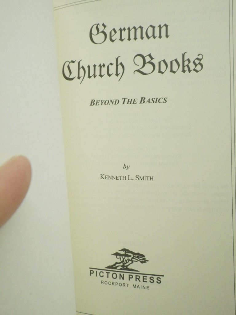 Image 1 of German Church Books: Beyond the Basics