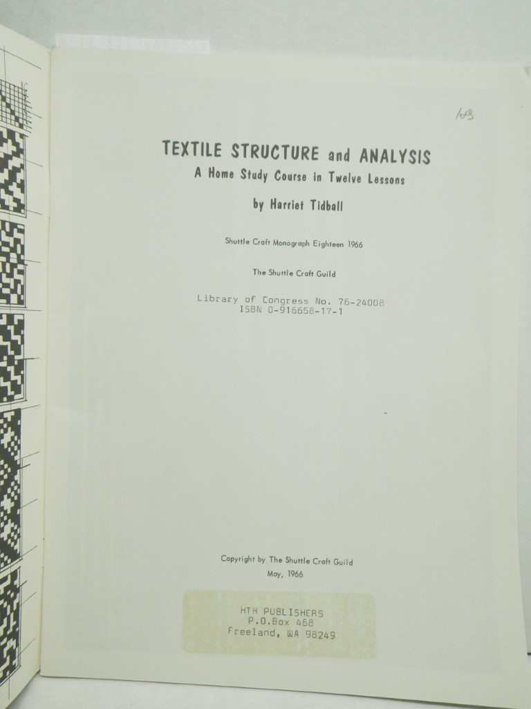 Image 1 of Textile Structure and Analysis