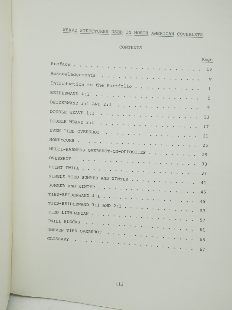 Image 1 of Weave Structures Used in North American Coverlets