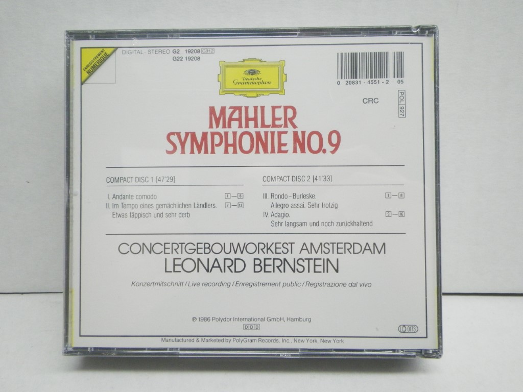 Image 1 of Mahler: Symphony No. 9