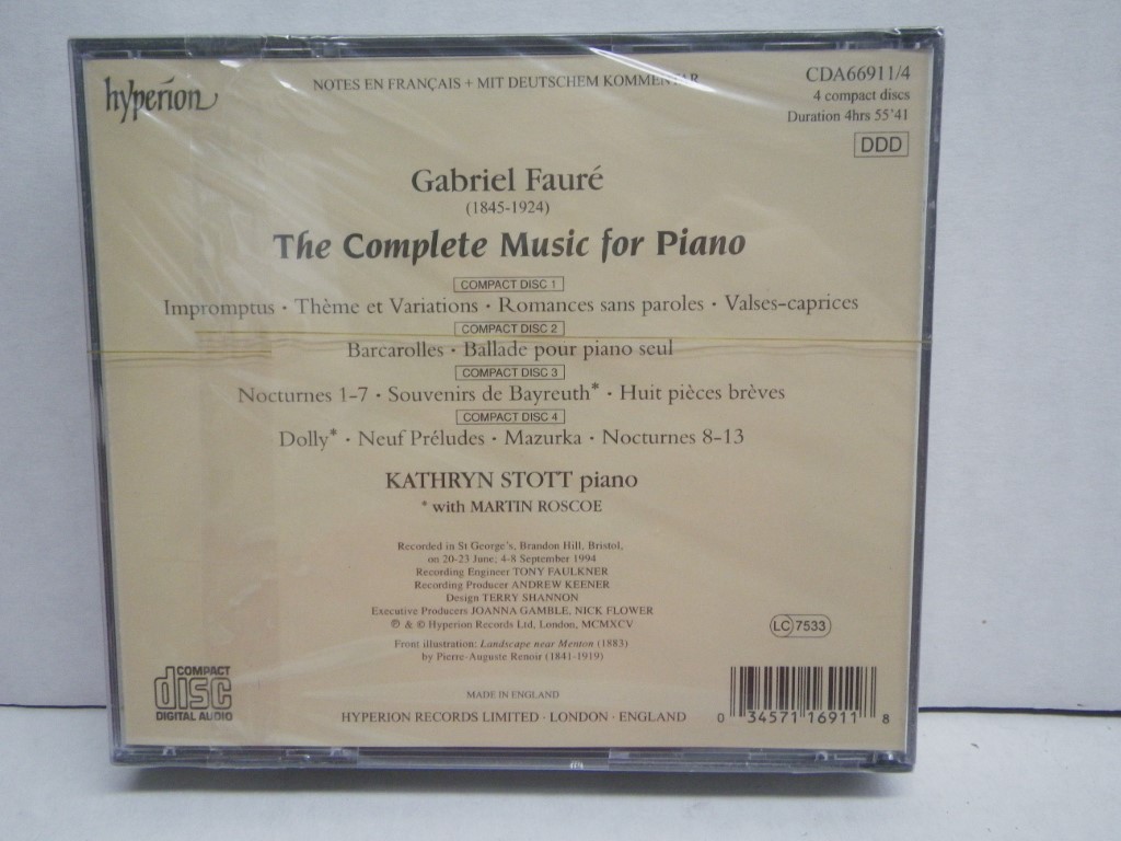 Image 1 of Faure: The Complete Music for Piano