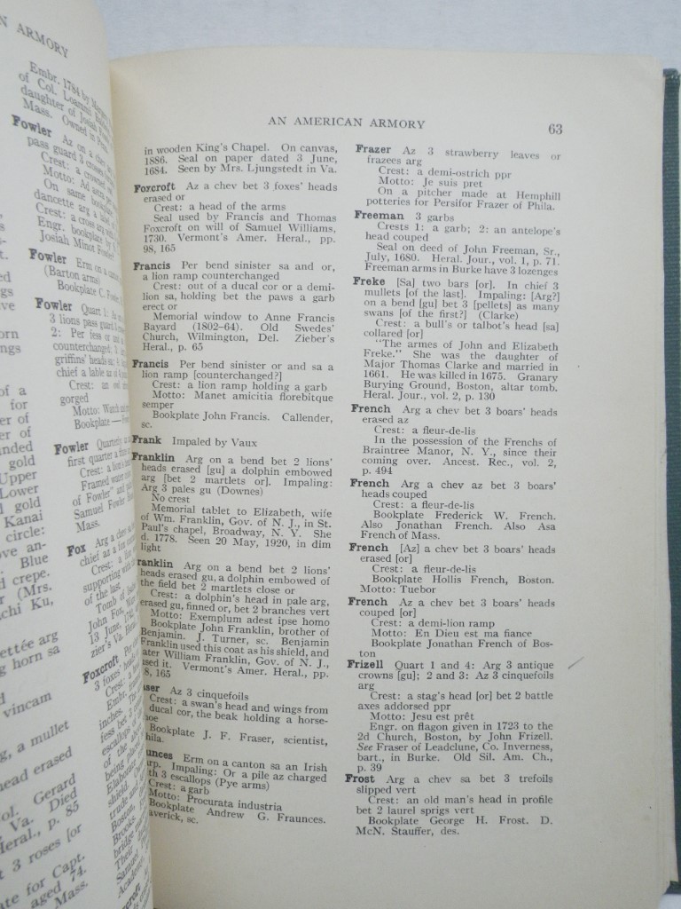 Image 2 of Bolton's American Armory:  A Record of Coats of Arms Which Have Been in Use With