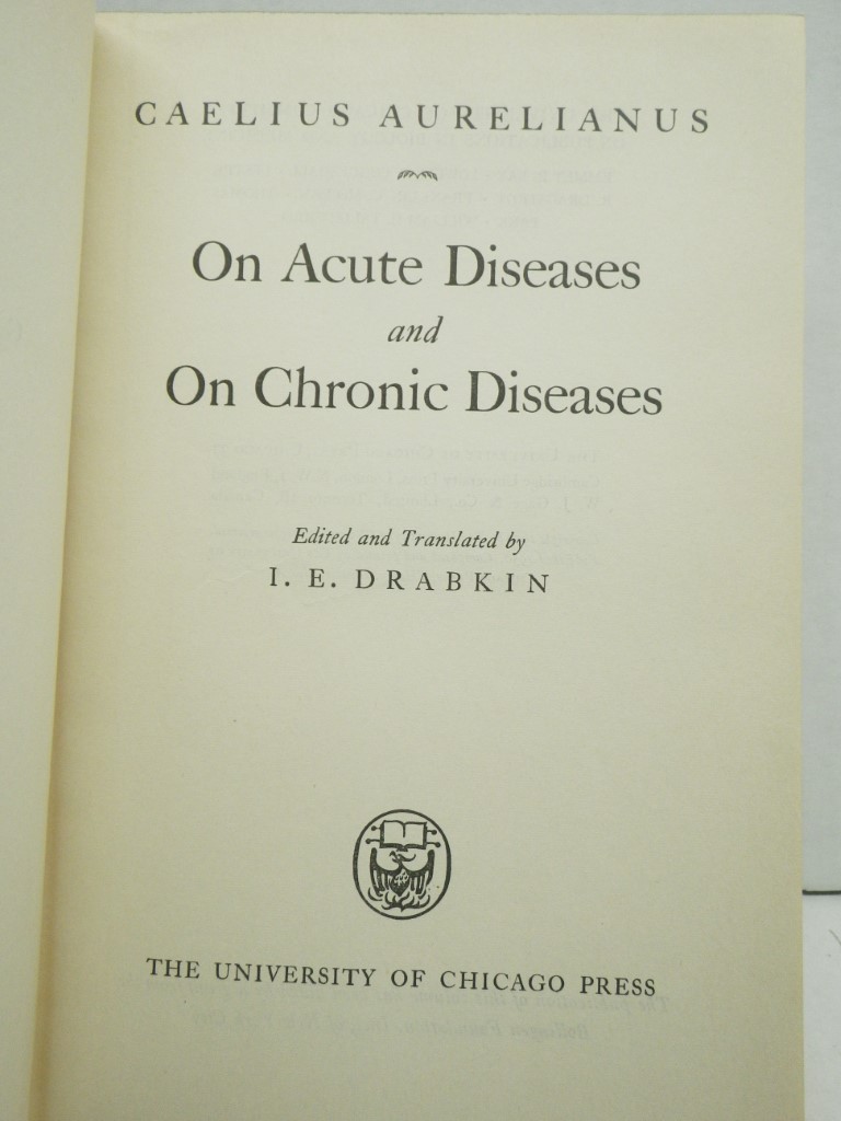 Image 1 of Caelius Aurelianus on Acute Diseases and on Chronic Diseases