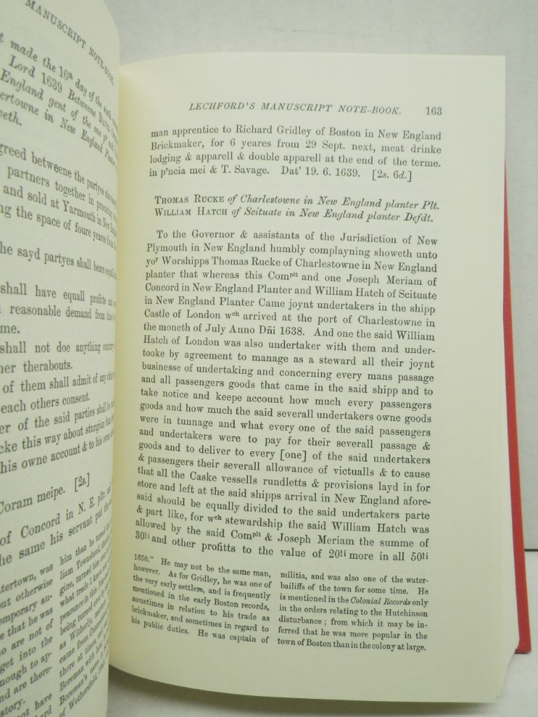 Image 2 of Note-Book Kept by Thomas Lechford, Esq., 163-1641
