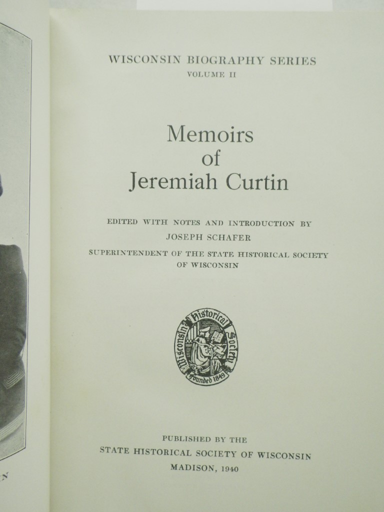 Image 1 of Memoirs of Jeremiah Curtin