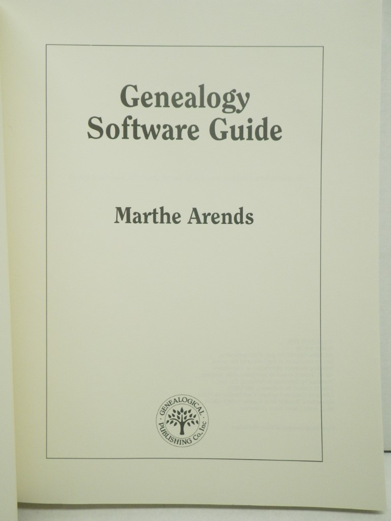 Image 1 of Genealogy Software Guide