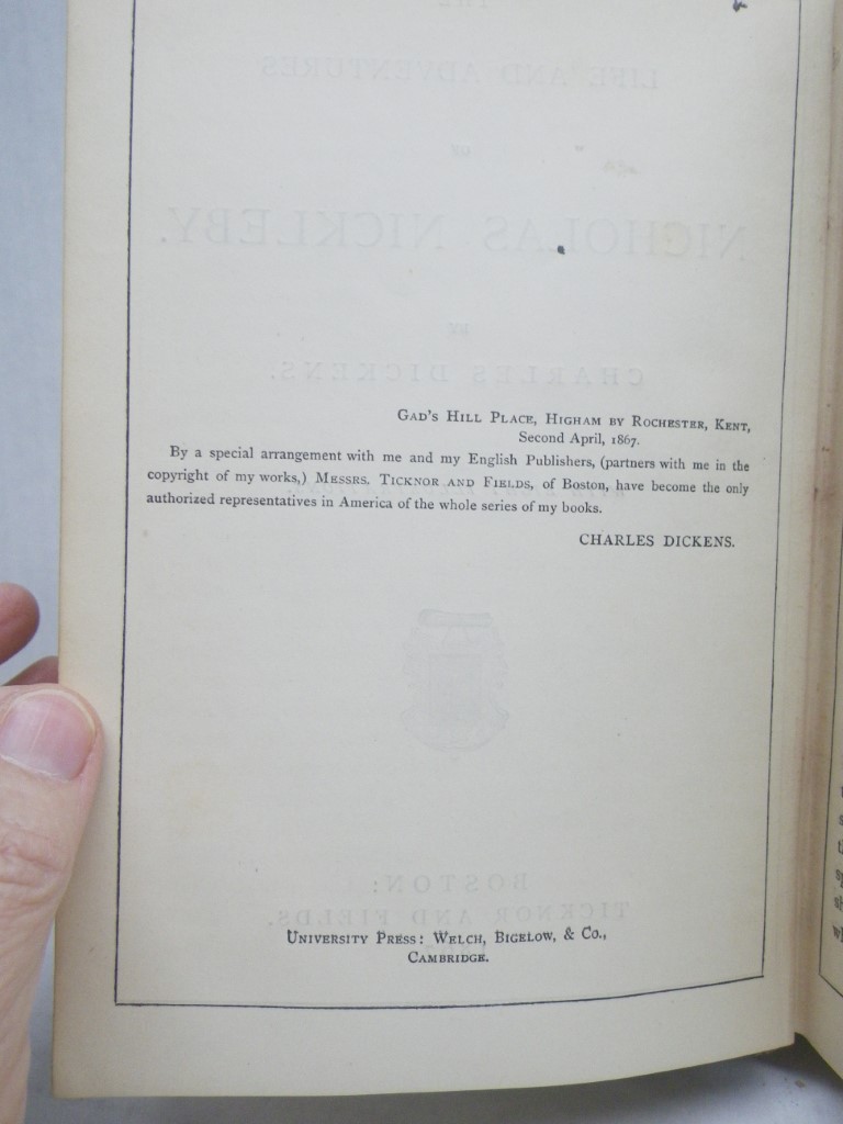 Image 2 of The Life and Adventures of Nicholas Nickleby