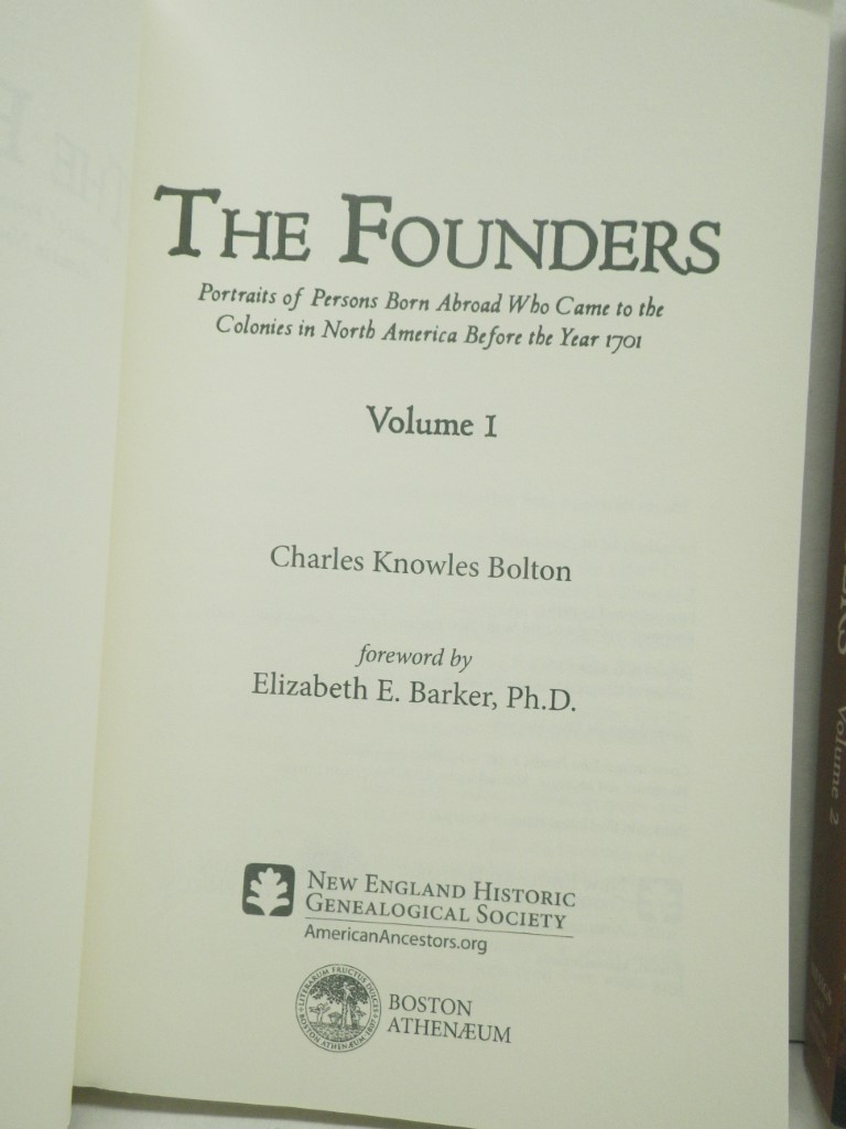Image 1 of The Founders:  Portraits of Persons Born Abroad Who Came to the Colonies in Nort