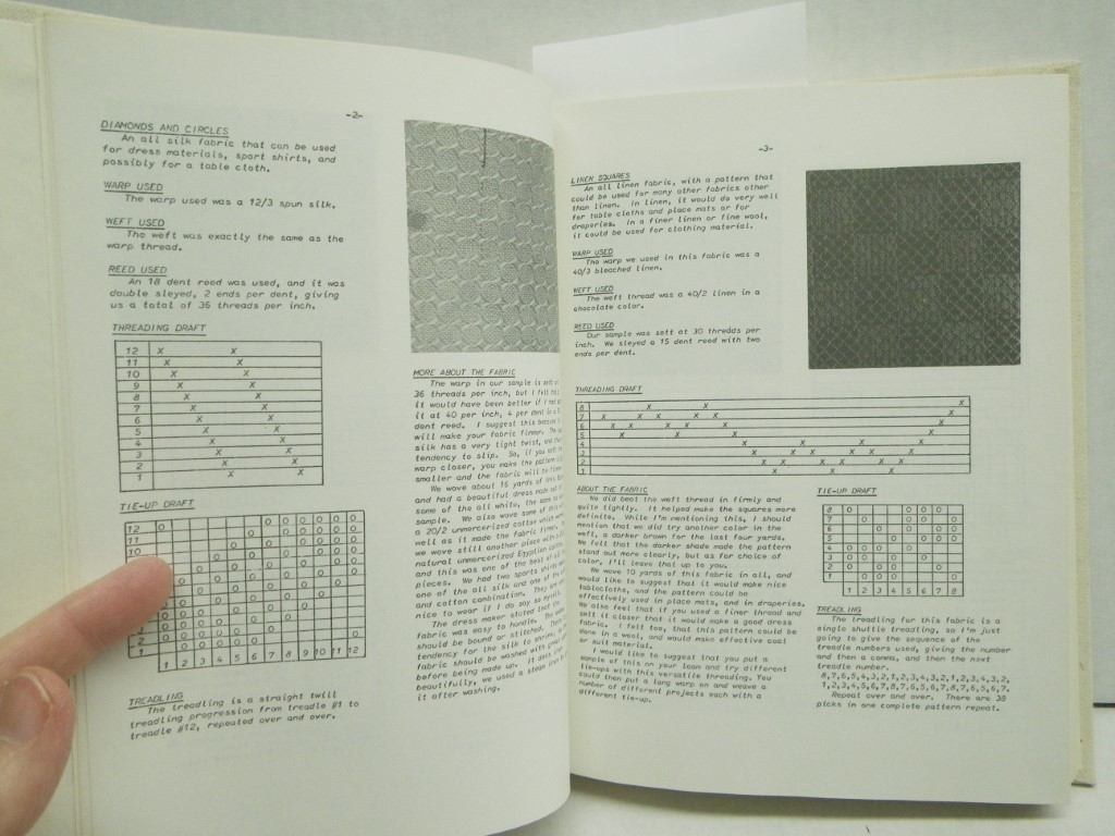 Image 2 of 200 Patterns for Multiple Harness Looms:  5 to 12 Harness Patterns for Handweave