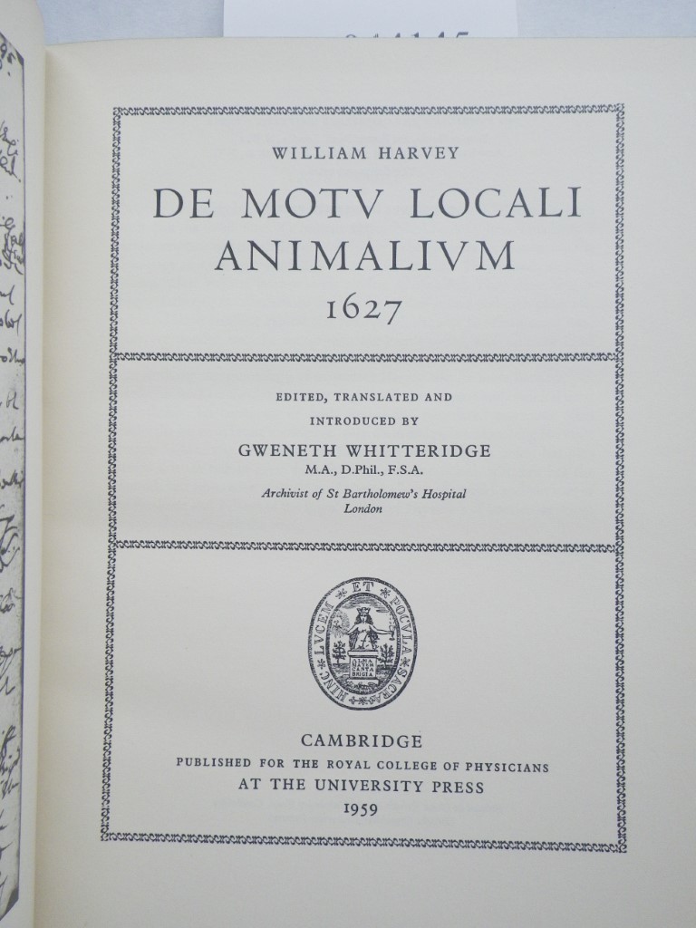 Image 1 of De Motu Locali Animalium 1627