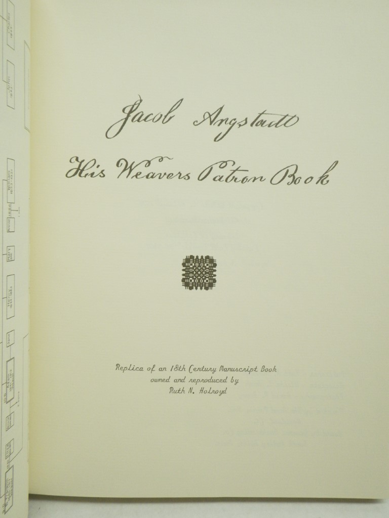 Image 1 of Jacob Angstadt, His Weavers Patron Book