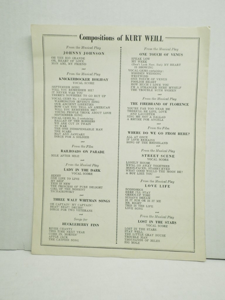 Image 2 of Speak Low [from] One Touch of Venus