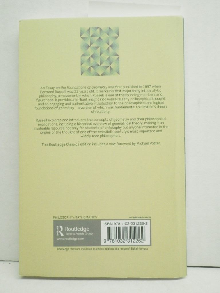 Image 3 of An Essay on the Foundations of Geometry (Routledge Classics)