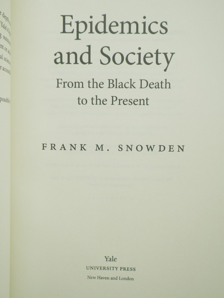 Image 1 of Epidemics and Society: From the Black Death to the Present (Open Yale Courses)