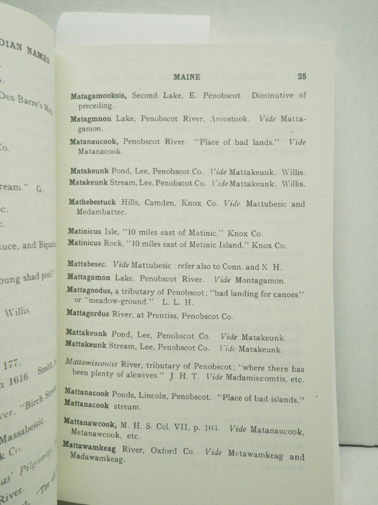 Image 4 of Dictionary of American-Indian Place and Proper Names in New England