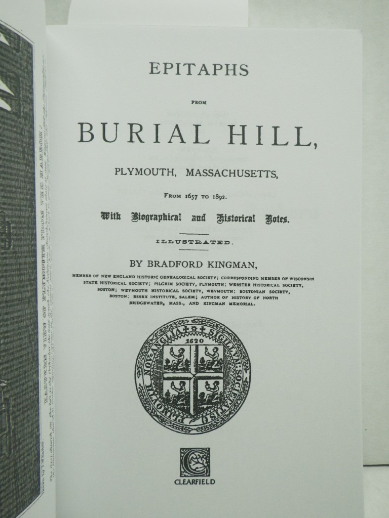 Image 2 of Epitaphs from Burial Hill, Plymouth, Massachusetts, from 1657 to 1892, with Biog