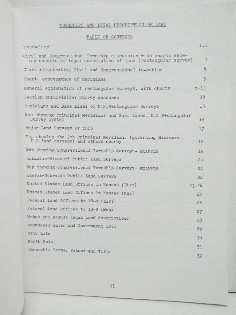 Image 2 of Townships and Legal Description of Land
