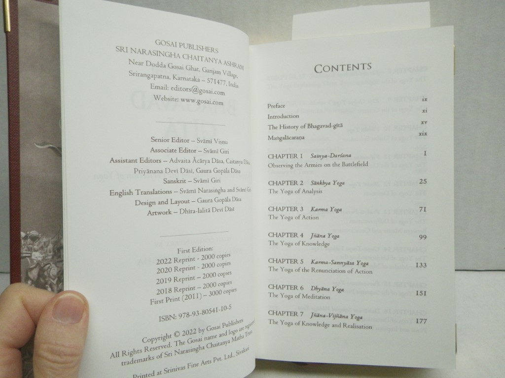 Image 2 of Bhagavad Gita in English: Durable Library Edition with a Concise Commentary by S