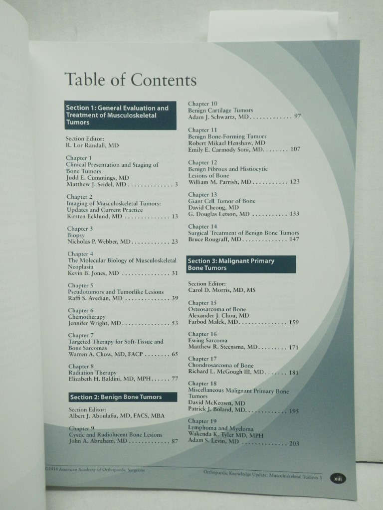 Image 1 of Orthopaedic Knowledge Update: Musculoskeletal Tumors 3