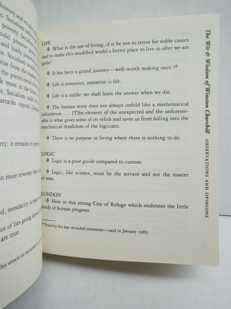 Image 3 of The Wit & Wisdom of Winston Churchill: A Treasury of More Than 1,000 Quotations 