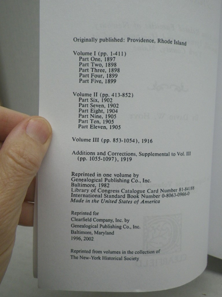 Image 2 of The Old Families of Salisbury and Amesbury, Massachusetts : With some related fa