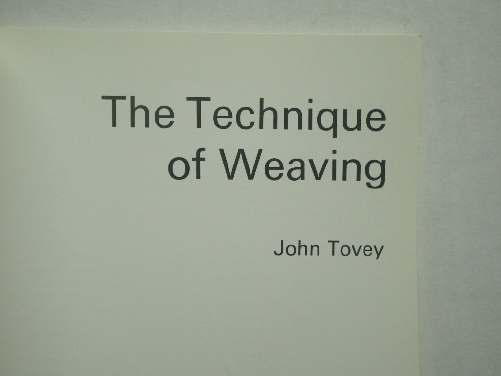 Image 1 of The Technique of Weaving