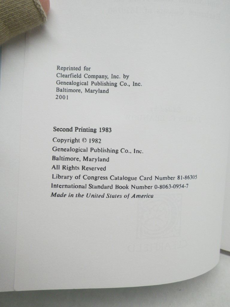Image 4 of Omitted Chapters from Hotten's Original Lists of Persons of Quality . . .