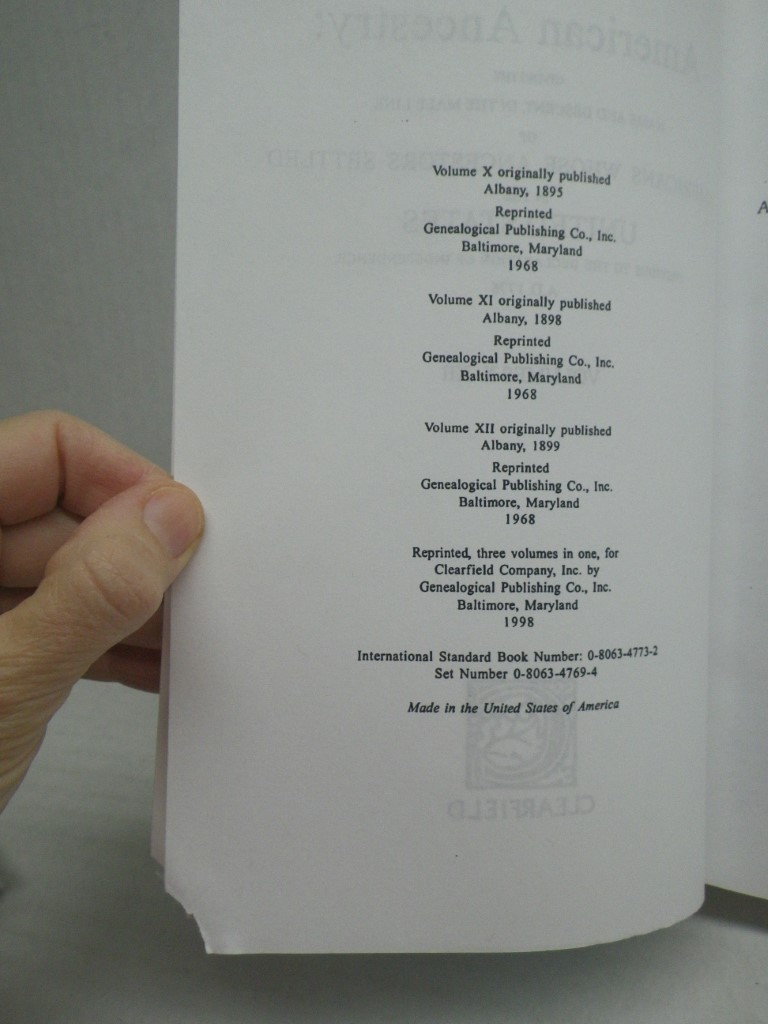 Image 2 of American Ancestry Giving the name and Descent...: Volumes X-XII in one reprinted