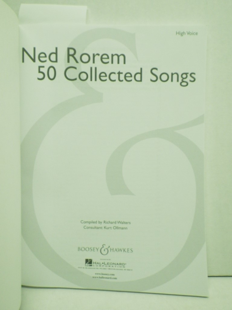 Image 1 of 50 Collected Songs: High Voice, Rorem
