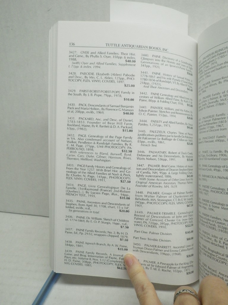 Image 4 of Genealogy and Family History: Catalog No. 18: Tuttle Antiquarian Books, Inc.