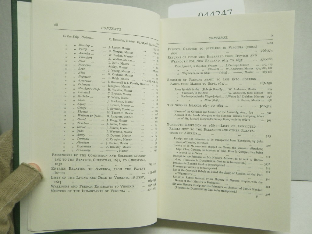 Image 4 of The Original Lists of Persons of Quality Who Went from Great Britain to the Amer