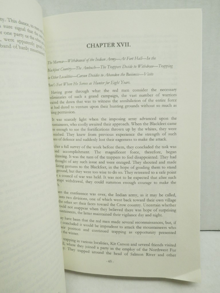 Image 2 of The Life of Kit Carson: Hunter, Trapper, Guide, Indian Agent and Colonel U.S.A.