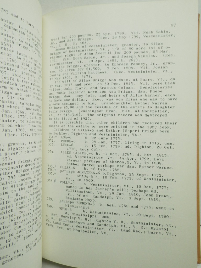 Image 3 of Clement Briggs of Plymouth Colony and His Descendants 1621-1965 Volume I
