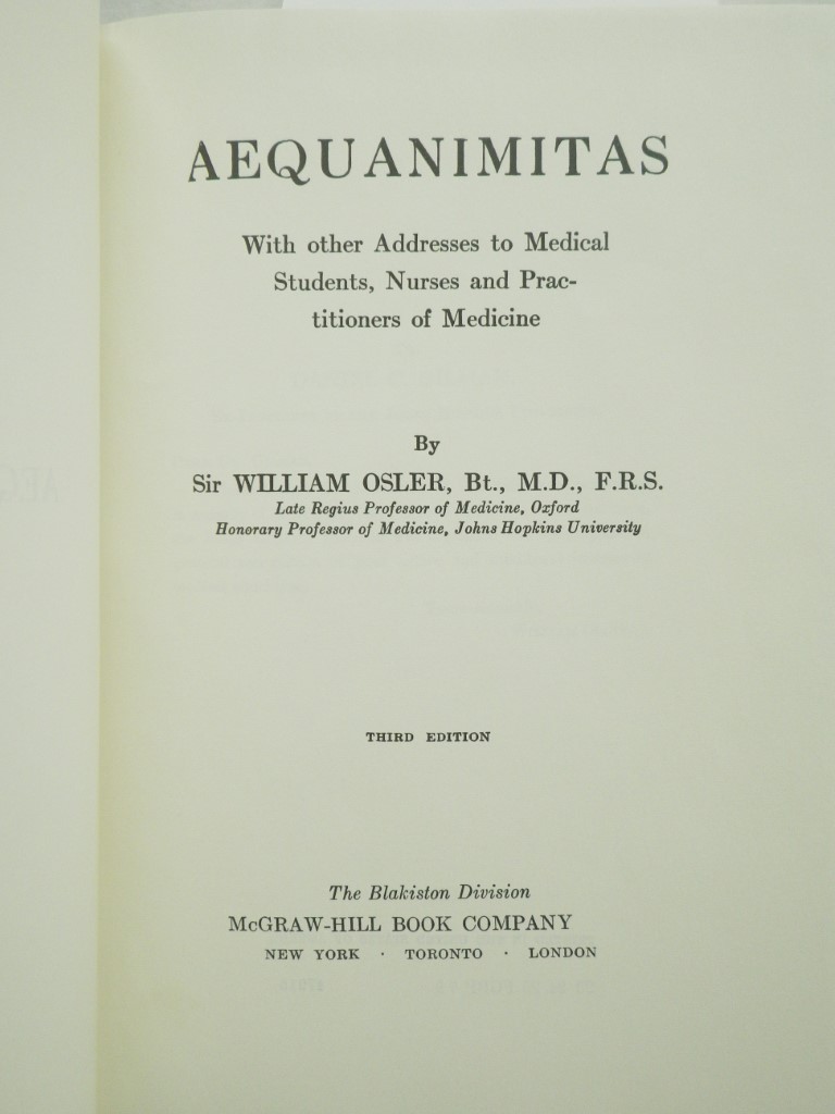 Image 1 of Aequanimitas