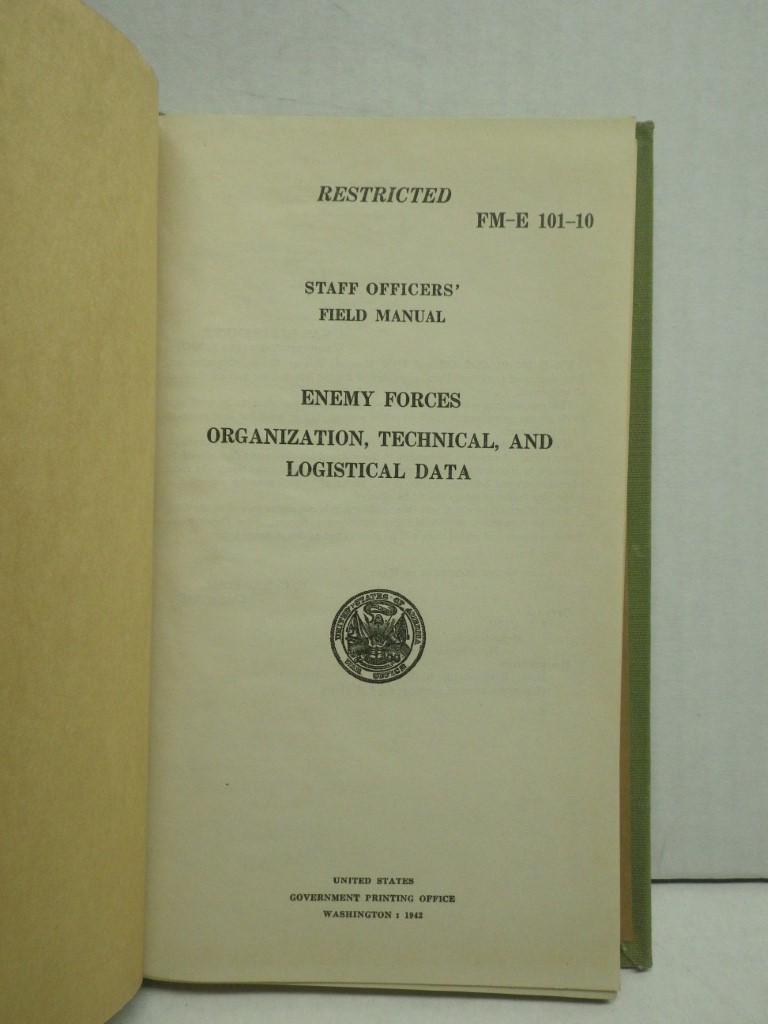 Image 2 of FM-E 101-10 State Officers Field Manual:  Enemy Forces Organization, Technical a