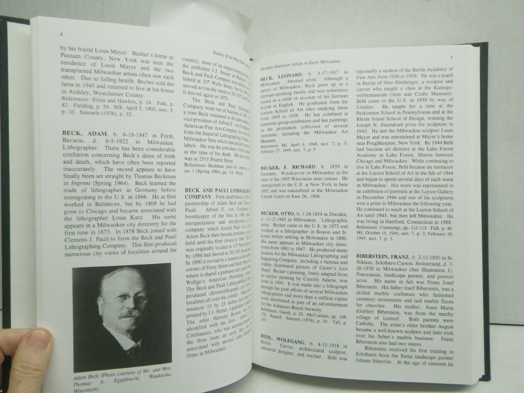 Image 2 of German-American Artists in Early Milwaukee: A Biographical Dictionary