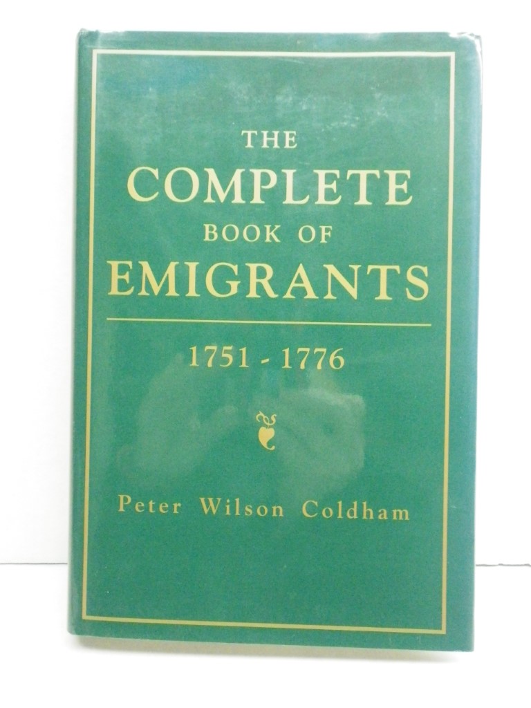 Image 0 of Complete Book of Emigrants, 1751-1776