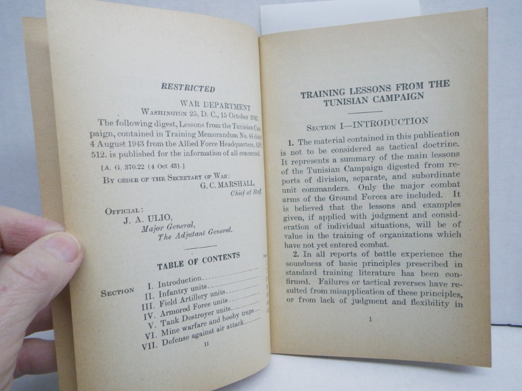 Image 2 of Lessons From the Tunisian Campaign