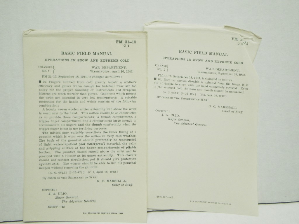 Image 3 of FM 31-15 Basic Field Manual:  Operations in Snow and Extreme Cold 