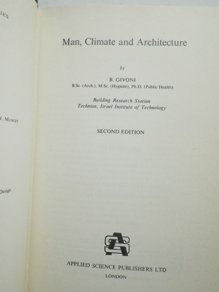Image 1 of Man, Climate and Architecture