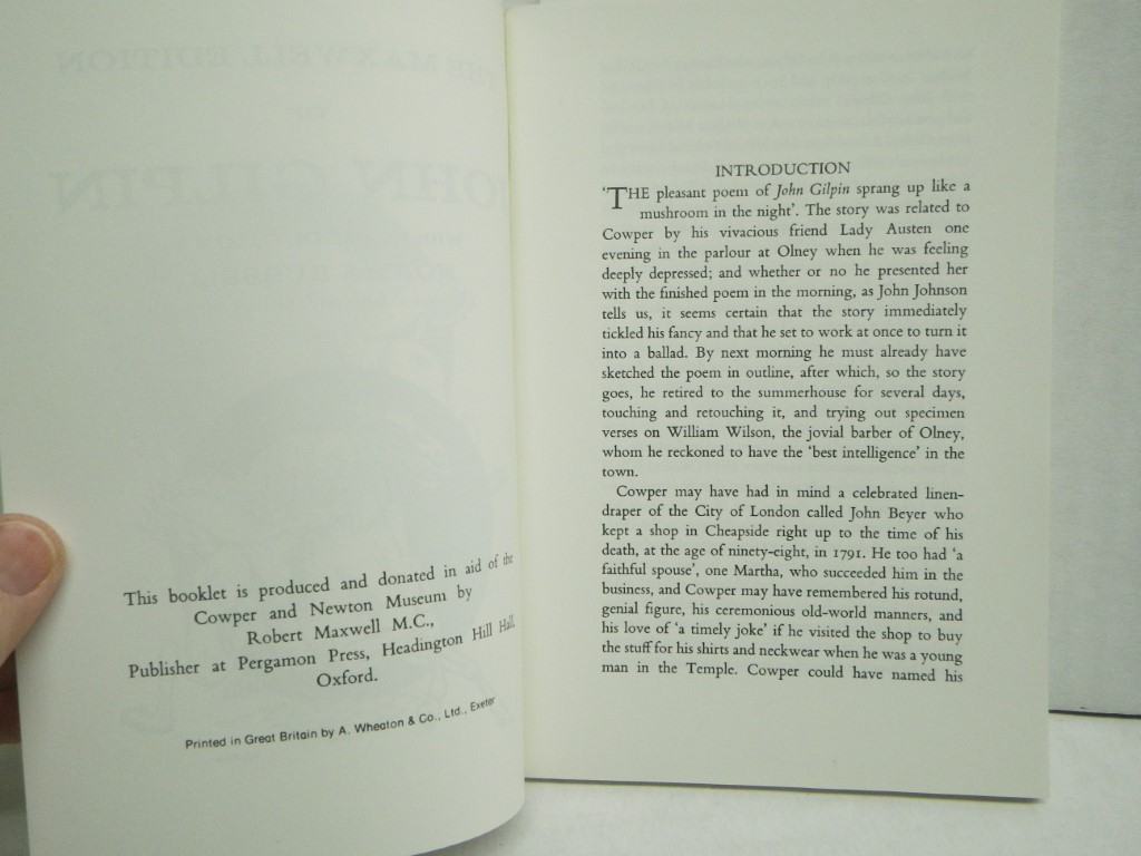 Image 2 of The Maxwell Edition of John Gilpin