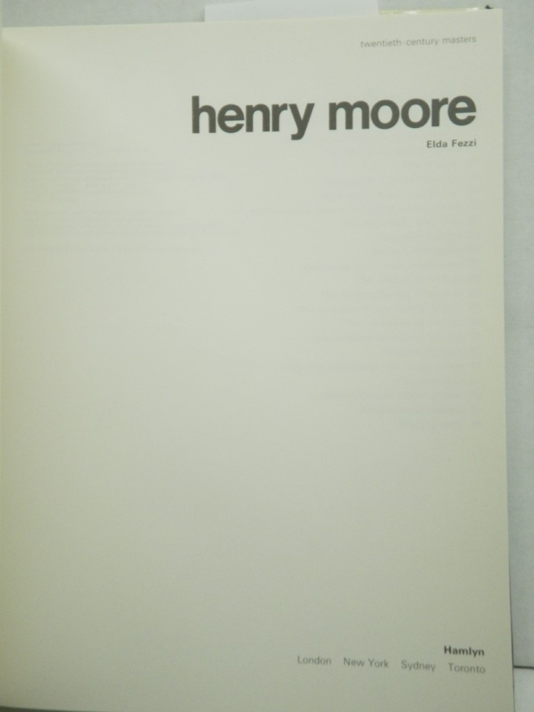 Image 1 of Henry Moore; (Twentieth-century masters)