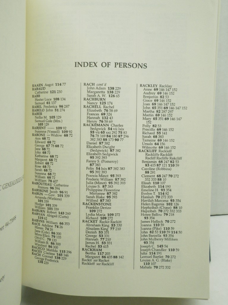 Image 3 of The New England Historical and Genealogical Register: Index of Persons, Volumes 