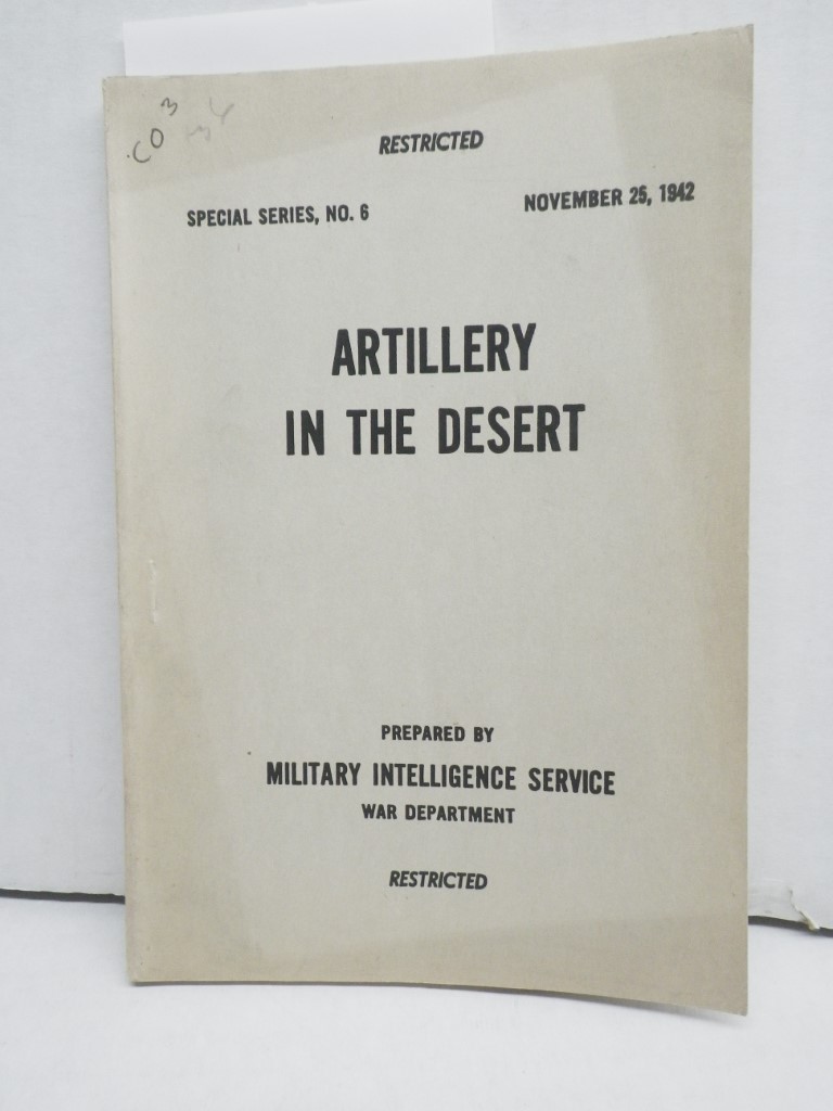 Special Series No.6 Artillery in the Desert Restricted