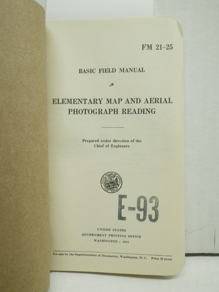 Image 1 of FM 21-25 Elementary Map and Aerial Photograph Reading