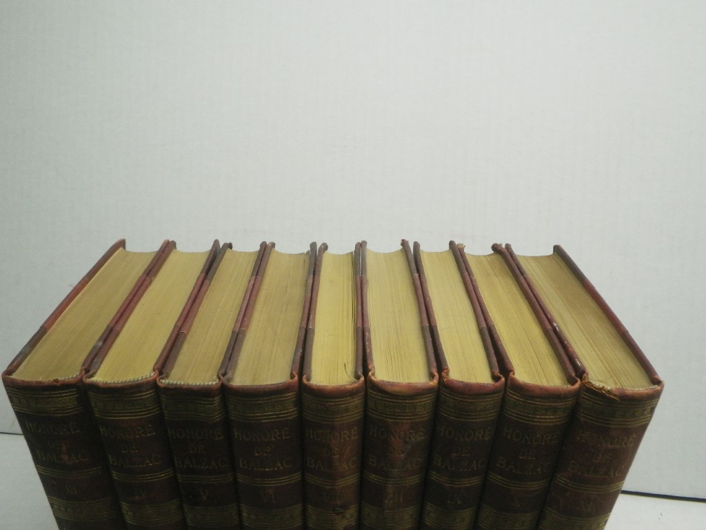 Image 2 of 9 Volumes of 25 Volume Set:  Honore de Balzac  (Volumes III through XI)