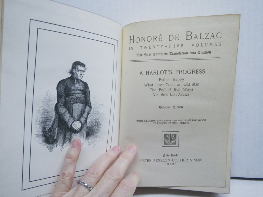 Image 4 of 9 Volumes of 25 Volume Set:  Honore de Balzac  (Volumes III through XI)